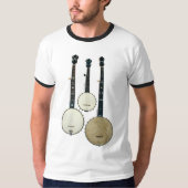 3 Banjos Mannen Ringer T-Shirt (Voorkant)