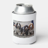 3 Basset_hound_puppies Blikjeskoeler (Blikje Voorkant)