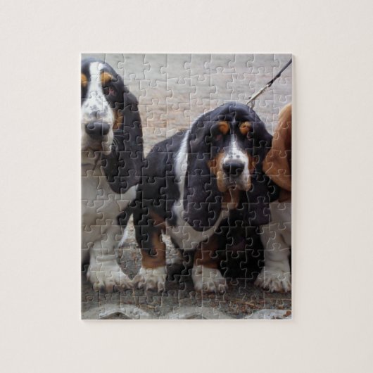 3 Basset_hound_puppy's Legpuzzel (Verticaal)