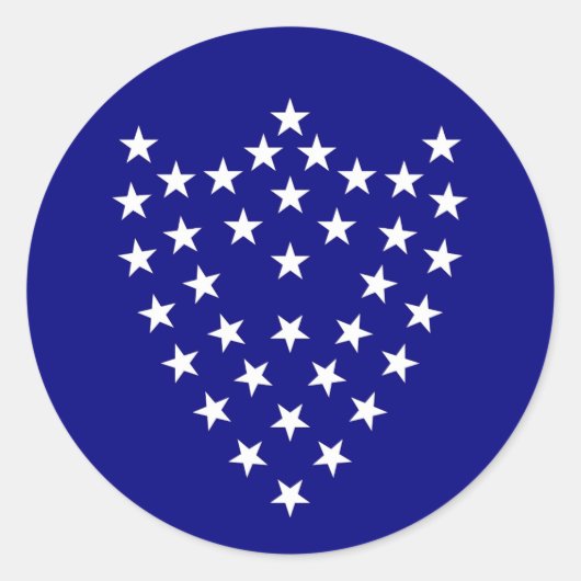 3" Battle Flag sticker (Voorkant)