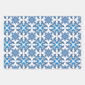  😍 3 Beauful Blue Azulejos Wrapping  Inpakpapier Vel (Voorkant 3)