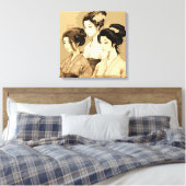 3  beautiful japanese girls canvas afdruk (Insitu (Slaapkamer))