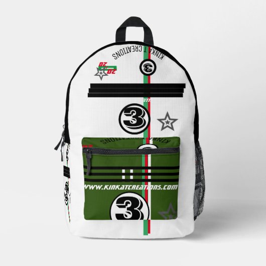 3 BEDRUKTE RUGZAK (Voorkant)