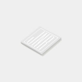 3 Beginletters Monogram | Wit & Zeer Lichtgrijs Post-it® Notes (Schuin)