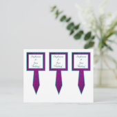 3 Beker Cake Picks Arabisch Paarse Briefkaart (Staand voorkant)