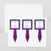 3 Beker Cake Picks Arabisch Paarse Briefkaart (Voorkant / Achterkant)