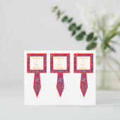 3 Beker Cake Picks Paarse Palace India Briefkaart (Staand voorkant)