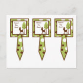 3-beker Cakks Picks Woodland Friends Deer Uitnodiging Briefkaart (Voorkant)