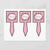 3 Beker dikbekkens Meiselly Butterfly Zebra Print  Briefkaart (Voorkant)