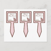 3 beker rokken roze ladybug uitnodiging briefkaart (Voorkant)