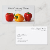 3 Bell Peppers-foto - Visitekaartje (Voorkant / Achterkant)