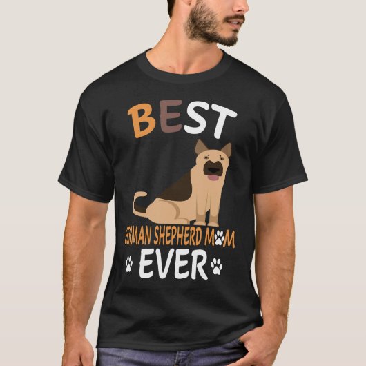 3 Beste Duitse Herdersmoeder Ooit T-shirt (Voorkant)