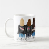 3 Beste vriendschappelijke vriendschapsvriendschap Koffiemok (Links)