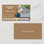 3 bewerkbare deur en de dienst van de fotogarage visitekaartje (Voorkant / Achterkant)