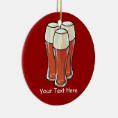 3 bier (aanpasbaar) keramisch ornament (Rechts)