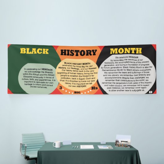 3-Big Hs van Black History Month - Kleur Spandoek (Beurs)