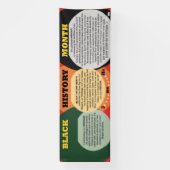 3-Big Hs van Black History Month - Kleur Spandoek (Verticaal)