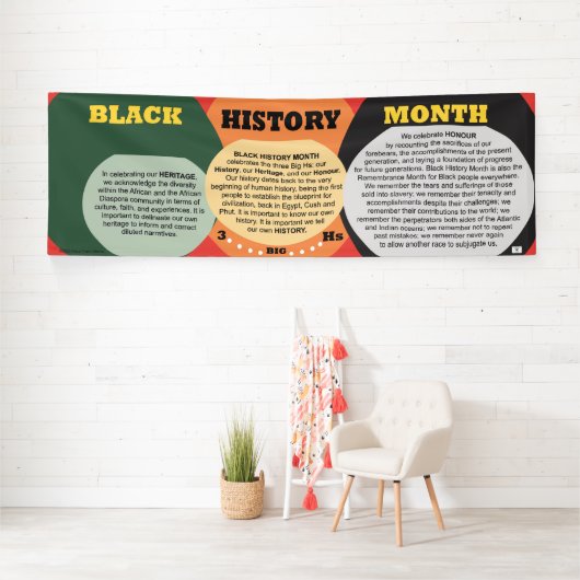 3-Big Hs van Black History Month - Kleur Spandoek (Insitu)