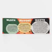 3-Big Hs van Black History Month White Text Spandoek (Horizontaal)