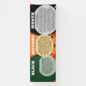 3-Big Hs van Black History Month White Text Spandoek (Verticaal)