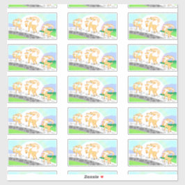 3 Billy Goat's Gruff contour stickers