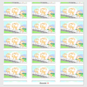 3 Billy Goat's Gruff contour stickers