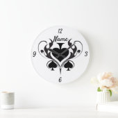 3 Black Spades Tribal Thunder_Cove Grote Klok (Huis)