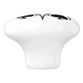 3 Black Spades Tribal Thunder_Cove Keramische Knop (Zijkant)