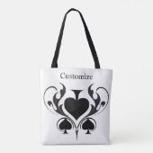 3 Black Spades Tribal Thunder_Cove Tote Bag (Achterkant)