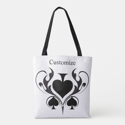 3 Black Spades Tribal Thunder_Cove Tote Bag (Achterkant)