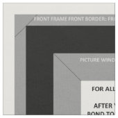 3 Black Zazzle Fabric foto-lijsten Stof (Close Up)