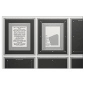 3 Black Zazzle Fabric foto-lijsten Stof (Fat Quarter)
