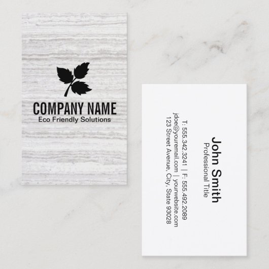 3 blad | Eco Friendly 2 / Textuur Visitekaartje (Voorkant / Achterkant)