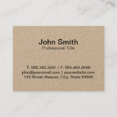 3 blad | Milieuvriendelijk 2 Visitekaartje (Achterkant)