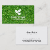 3 blad | Milieuvriendelijk gras Visitekaartje (Voorkant / Achterkant)