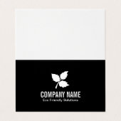 3 blad | Milieuvriendelijk Visitekaartje (Buitenkant ongevouwen)