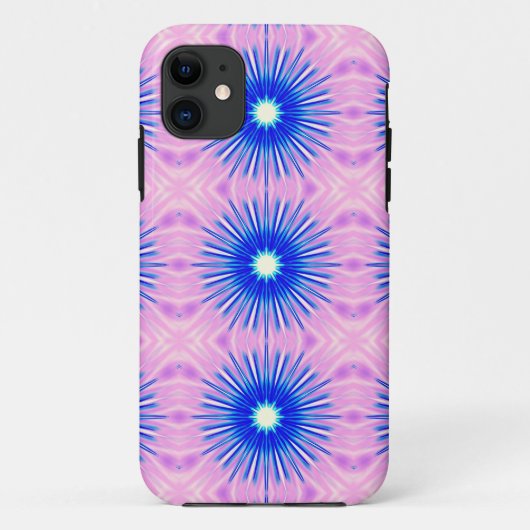3 blauwe bloemen Case-Mate iPhone case (Achterkant)