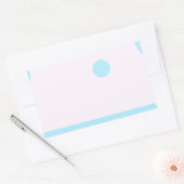 3 blauwe stippen of 3 blauwe moons? rechthoekige sticker (Envelop)