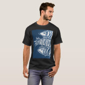 3 Blauwe Vissen T-shirt (Voorkant volledig)