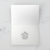 3 Blauwgroen Waterverf Rozen op Tan Damask Birthda Kaart (Binnen)