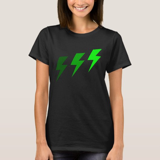 3 bliksemgroen t-shirt (Voorkant)
