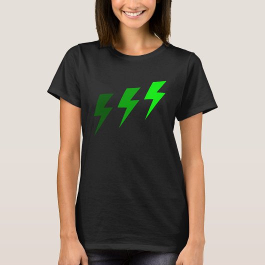 3 bliksemgroen t-shirt (Voorkant)