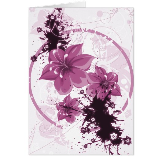 3 bloemen - Roze (Voorkant)