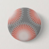 3 bloemige abstracte kunst ronde button 5,7 cm (Voorkant)