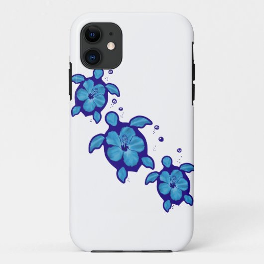 3 Blue Honu Turtles Case-Mate iPhone Case (Achterkant)