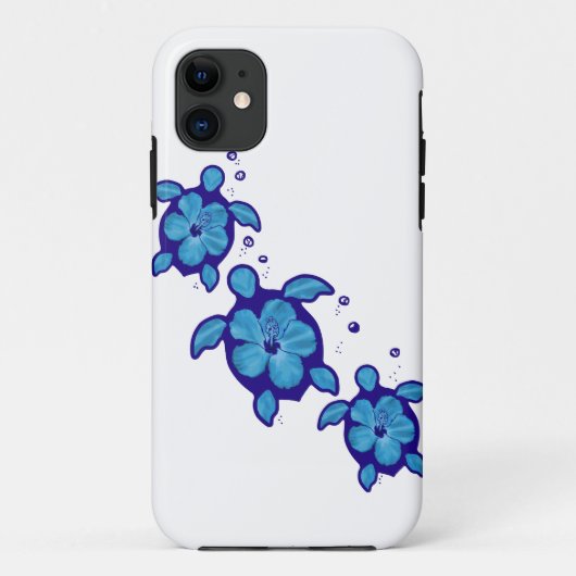 3 Blue Honu Turtles Case-Mate iPhone Case (Achterkant)