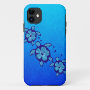 3 Blue Honu Turtles iPhone 11 Hoesje