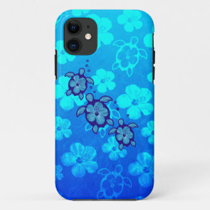 3 Blue Honu Turtles iPhone 11 Hoesje