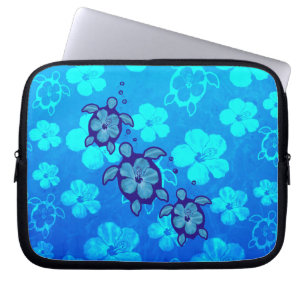 3 Blue Honu Turtles Laptop Sleeve