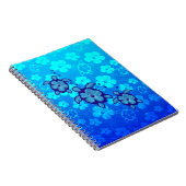 3 Blue Honu Turtles Notitieboek (Rechterzijde)